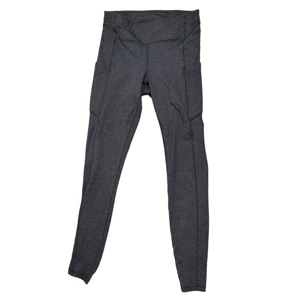 Lululemon Speed Up Tight Leggings Power Luxtreme Knit Heathered Black Gray 28" 6 - Picture 5 of 8